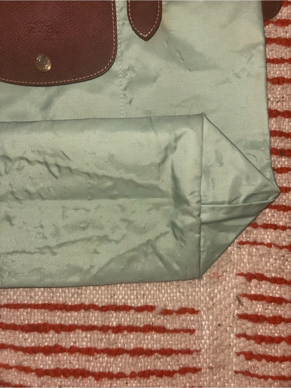 Longchamp Le Pliage Small Shoulder Carry Mint Tote